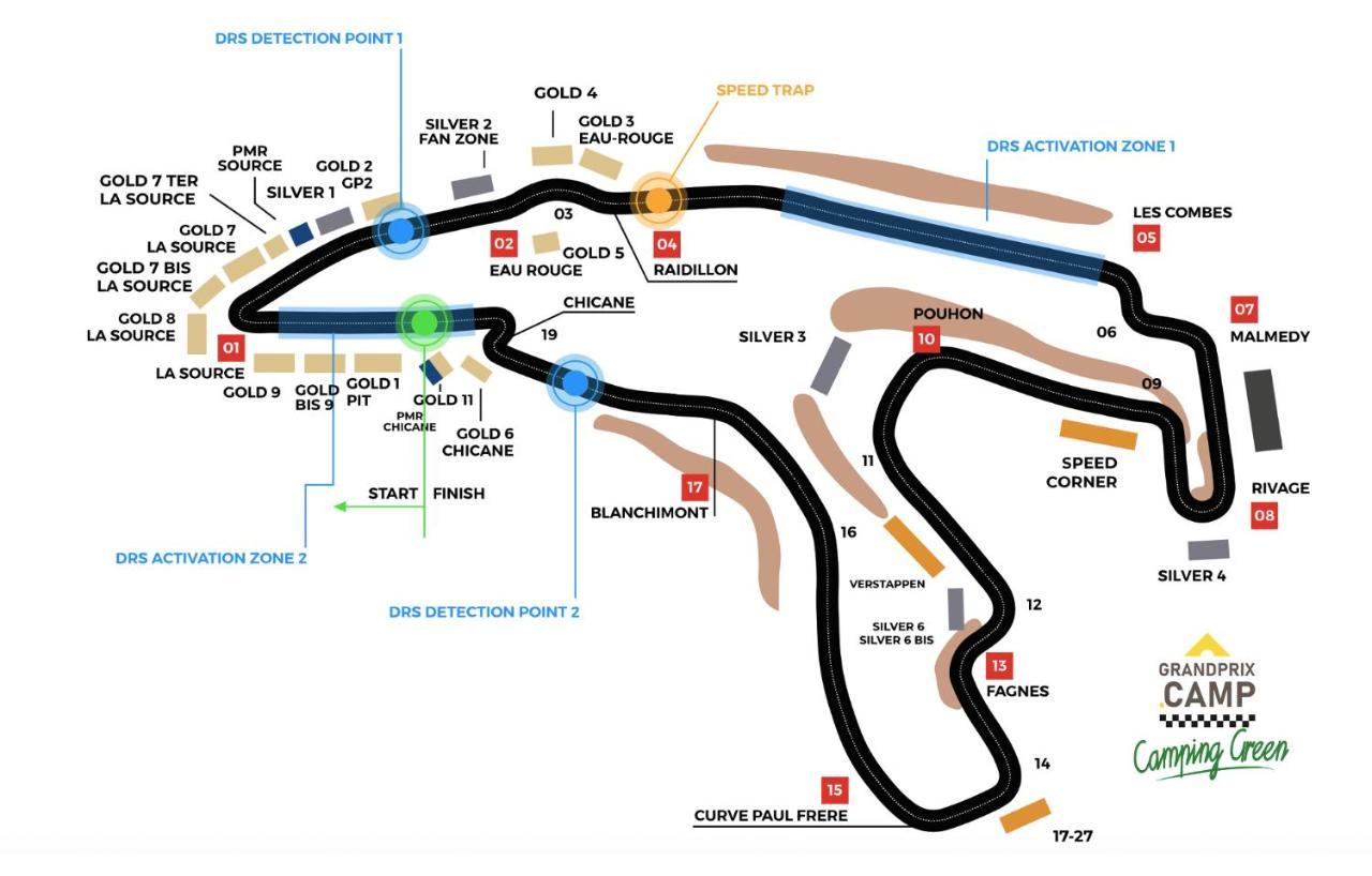 Grandprixcamp Closest To The Track Including Track View Stavelot Exterior photo